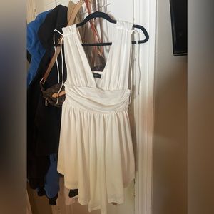 white fox mini dress, i loved this but it does not fit me anymore!